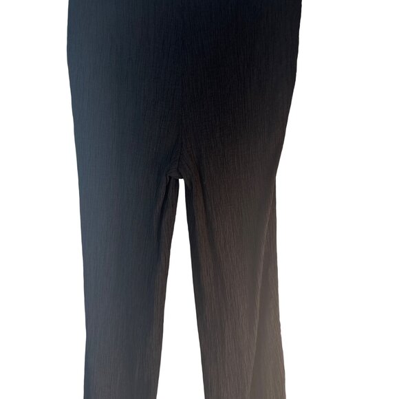 2/$30 ZARA Black Small High-Rise Crinkle Flare Pants - Picture 11 of 13